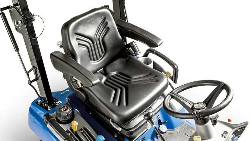 Comfortable operation start with the right seat