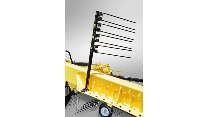 Efficient tine arm storage